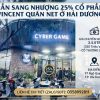 SANG NHƯỢNG GẤP 25% CỔ PHẦN QUÁN NET VINCENT – 97 NGÔ QUYỀN, HẢI DƯƠNG